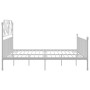 Estructura de cama de metal blanco 180x200 cm de vidaXL, Camas y somieres - Ref: Foro24-324857, Precio: 184,91 €, Descuento: %