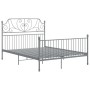 Graues Metallbettgestell 160x200 cm von vidaXL, Betten und Lattenroste - Ref: Foro24-324855, Preis: 199,83 €, Rabatt: %