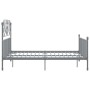 Gray metal bed frame 160x200 cm by vidaXL, Beds and slatted bases - Ref: Foro24-324855, Price: 199,83 €, Discount: %