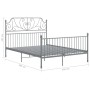 Graues Metallbettgestell 160x200 cm von vidaXL, Betten und Lattenroste - Ref: Foro24-324855, Preis: 199,83 €, Rabatt: %