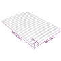 Lattenrost mit 17 Latten 80x200 cm von vidaXL, Betten und Lattenroste - Ref: Foro24-340071, Preis: 30,88 €, Rabatt: %