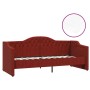 Sofa bed with USB mattress in wine red fabric 90x200 cm by vidaXL, Beds and slatted bases - Ref: Foro24-3080305, Price: 387,9...