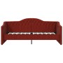 Sofa bed with USB mattress in wine red fabric 90x200 cm by vidaXL, Beds and slatted bases - Ref: Foro24-3080305, Price: 387,9...