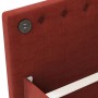 Sofa bed with USB mattress in wine red fabric 90x200 cm by vidaXL, Beds and slatted bases - Ref: Foro24-3080305, Price: 387,9...