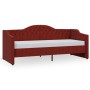 Sofa bed with USB mattress in wine red fabric 90x200 cm by vidaXL, Beds and slatted bases - Ref: Foro24-3080295, Price: 320,9...