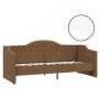 Sofa bed with USB mattress in brown fabric 90x200 cm by vidaXL, Beds and slatted bases - Ref: Foro24-3080296, Price: 331,58 €...