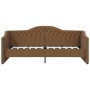 Sofa bed with USB mattress in brown fabric 90x200 cm by vidaXL, Beds and slatted bases - Ref: Foro24-3080296, Price: 331,58 €...