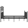 Estructura de cama de metal negra 160x200 cm de vidaXL, Camas y somieres - Ref: Foro24-324853, Precio: 179,53 €, Descuento: %