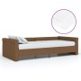 Sofa bed with USB mattress in brown fabric 90x200 cm by vidaXL, Beds and slatted bases - Ref: Foro24-3080326, Price: 595,36 €...