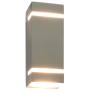 Lámparas de pared de exterior 2 uds 35 W plateado semicircular de vidaXL, Iluminación de exterior - Ref: Foro24-45651, Precio...