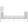 Estructura de cama de metal blanco 160x200 cm de vidaXL, Camas y somieres - Ref: Foro24-324854, Precio: 179,99 €, Descuento: %