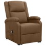 Sillón elevable tela marrón de vidaXL, Sillones - Ref: Foro24-329703, Precio: 306,53 €, Descuento: %