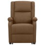 Sillón elevable tela marrón de vidaXL, Sillones - Ref: Foro24-329703, Precio: 306,53 €, Descuento: %