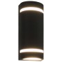 Lámparas de pared de exterior 2 uds 35 W negro semicircular de vidaXL, Iluminación de exterior - Ref: Foro24-45649, Precio: 4...