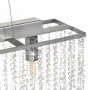 Ceiling lamp with silver glass beads 104 cm E14 by vidaXL, ceiling lights - Ref: Foro24-50860, Price: 100,12 €, Discount: %