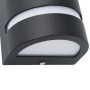 Lámparas de pared de exterior 2 uds 35 W negro semicircular de vidaXL, Iluminación de exterior - Ref: Foro24-45648, Precio: 3...