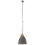 Industrielle Hängelampe aus grauem Eisen und Holz, 35 cm, E27 von vidaXL, Lampen - Ref: Foro24-320887, Preis: 51,99 €, Rabatt: %