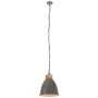 Industrielle Hängelampe aus grauem Eisen und Holz, 35 cm, E27 von vidaXL, Lampen - Ref: Foro24-320887, Preis: 51,99 €, Rabatt: %