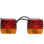 Luces de remolque 2 uds bombilla clásica rojo 12V 10,5x7,5x10cm de vidaXL, Luces para vehículos motorizados - Ref: Foro24-152...