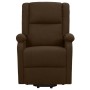 Sillón elevable tela marrón oscuro de vidaXL, Sillones - Ref: Foro24-329704, Precio: 381,15 €, Descuento: %