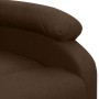 Sillón elevable tela marrón oscuro de vidaXL, Sillones - Ref: Foro24-329704, Precio: 381,15 €, Descuento: %