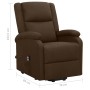 Sillón elevable tela marrón oscuro de vidaXL, Sillones - Ref: Foro24-329704, Precio: 381,15 €, Descuento: %