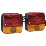 Luces de remolque 2 uds bombilla clásica rojo 12 V 10,5x5x9,5cm de vidaXL, Luces para vehículos motorizados - Ref: Foro24-152...