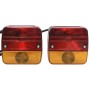 Luces de remolque 2 uds bombilla clásica rojo 12 V 10,5x5x9,5cm de vidaXL, Luces para vehículos motorizados - Ref: Foro24-152...