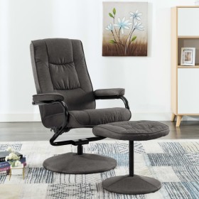 Dunkelgrauer Stoffsessel mit Fußstütze von vidaXL, Sessel - Ref: Foro24-249312, Preis: 165,99 €, Rabatt: %