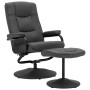 Sillón reclinable con reposapiés de tela gris oscuro de vidaXL, Sillones - Ref: Foro24-249312, Precio: 165,99 €, Descuento: %