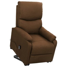 Sillón elevable tela marrón de vidaXL, Sillones - Ref: Foro24-329743, Precio: 390,29 €, Descuento: %