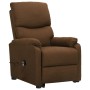 Sillón elevable tela marrón de vidaXL, Sillones - Ref: Foro24-329743, Precio: 390,29 €, Descuento: %