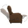 Brown fabric lift-up armchair by vidaXL, Armchairs - Ref: Foro24-329743, Price: 390,29 €, Discount: %