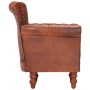 Dark Brown Genuine Goat Leather Armchair by vidaXL, Armchairs - Ref: Foro24-288287, Price: 329,06 €, Discount: %