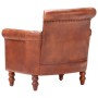 Dark Brown Genuine Goat Leather Armchair by vidaXL, Armchairs - Ref: Foro24-288287, Price: 329,06 €, Discount: %