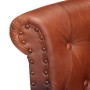 Dark Brown Genuine Goat Leather Armchair by vidaXL, Armchairs - Ref: Foro24-288287, Price: 329,06 €, Discount: %