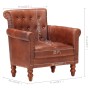 Dark Brown Genuine Goat Leather Armchair by vidaXL, Armchairs - Ref: Foro24-288287, Price: 329,06 €, Discount: %