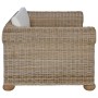 Sillón con cojines ratán natural de vidaXL, Sillones - Ref: Foro24-283072, Precio: 369,15 €, Descuento: %