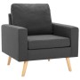 Sillón de tela gris oscuro de vidaXL, Sillones - Ref: Foro24-288694, Precio: 178,99 €, Descuento: %