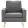 Sillón de tela gris claro de vidaXL, Sillones - Ref: Foro24-288693, Precio: 181,48 €, Descuento: %