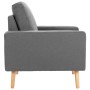 Sillón de tela gris claro de vidaXL, Sillones - Ref: Foro24-288693, Precio: 181,48 €, Descuento: %