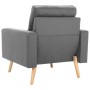 Sillón de tela gris claro de vidaXL, Sillones - Ref: Foro24-288693, Precio: 181,48 €, Descuento: %