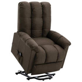 Brown fabric lift-up armchair by vidaXL, Armchairs - Ref: Foro24-321384, Price: 427,99 €, Discount: %