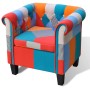 Armchair with a Patchwork fabric design by vidaXL, Armchairs - Ref: Foro24-241027, Price: 232,99 €, Discount: %