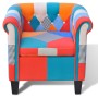 Armchair with a Patchwork fabric design by vidaXL, Armchairs - Ref: Foro24-241027, Price: 232,99 €, Discount: %