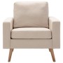 Sillón de tela color crema de vidaXL, Sillones - Ref: Foro24-288696, Precio: 197,06 €, Descuento: %