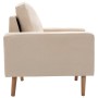 Sillón de tela color crema de vidaXL, Sillones - Ref: Foro24-288696, Precio: 197,06 €, Descuento: %