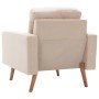 Sillón de tela color crema de vidaXL, Sillones - Ref: Foro24-288696, Precio: 197,06 €, Descuento: %