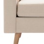 Sillón de tela color crema de vidaXL, Sillones - Ref: Foro24-288696, Precio: 197,06 €, Descuento: %