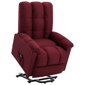 Sillón elevable tela rojo tinto de vidaXL, Sillones - Ref: Foro24-321383, Precio: 509,99 €, Descuento: %